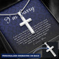 Personalized Cross Necklace, I'm Sorry Gift, Apology Gift For Her, Forgiveness Gift, I’m Sorry Gift For Wife / Girlfriend, Jewelry Card