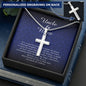 Uncle and Niece Gift, Personalized Cross Necklace