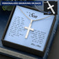 To My Son, Personalized Cross Necklace
