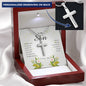 Personalized Cross Necklace, To My Son