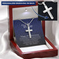 Happy 38th Anniversary, Personalized Cross Necklace