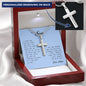 To My Son, Personalized Cross Necklace