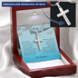 To My Grandson, Personalized Cross Necklace