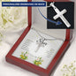 Personalized Cross Necklace, To My Son