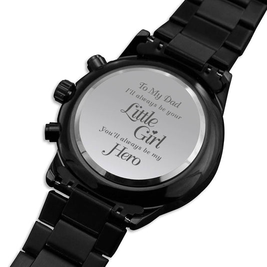 Dad, You'll Always Be My Hero | Stainless Steel Watch