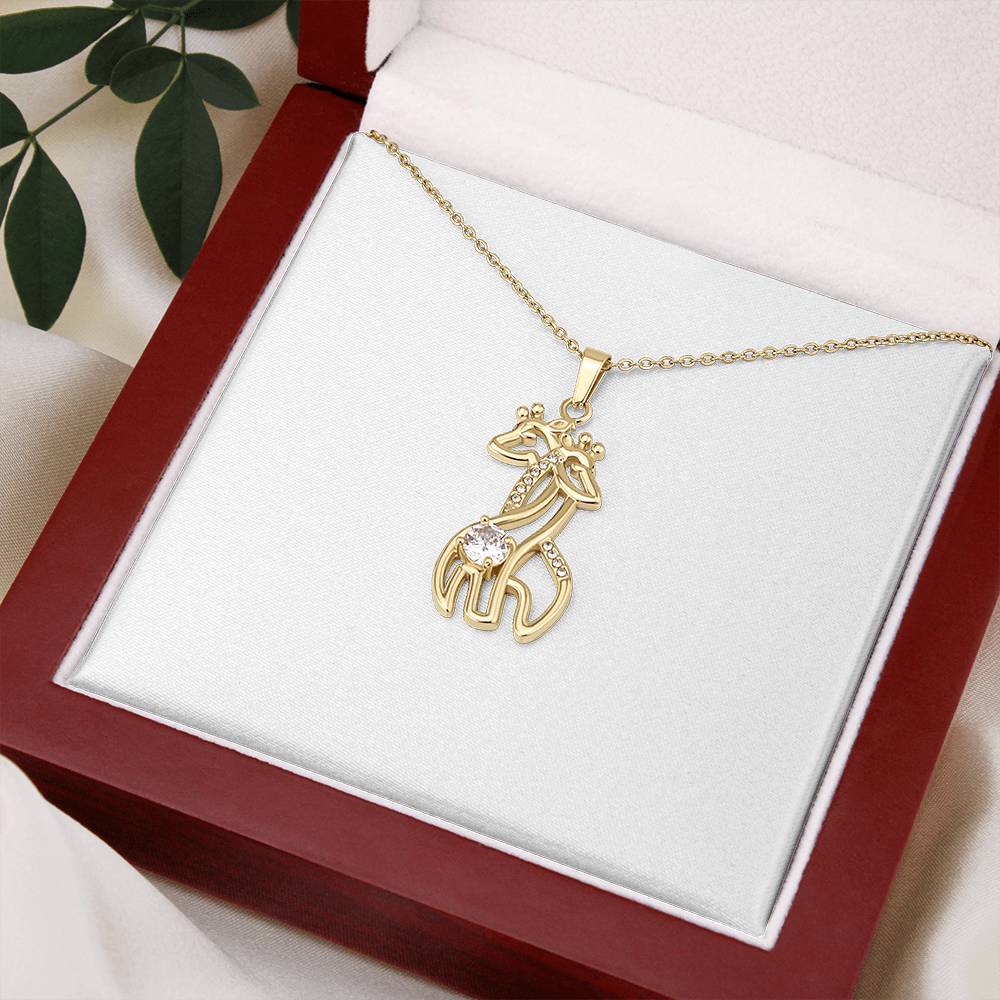 Giraffe Necklace, Pregnancy Gift