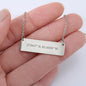 Coordinate Horizontal Bar Necklace | To My Beautiful Daughter