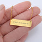 Coordinate Horizontal Bar Necklace | To My Beautiful Daughter