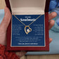 To My Soulmate, Forever Love Necklace 18K