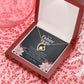 To My Future Wife, 18k Yellow Gold Finish, Forever Heart Necklace