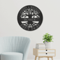 Personalized Name Metal Sign, Tree of Life with Established Date, Family Tree Monogram Wall Sign, Personalized Wedding Gift, Housewarming Gift
