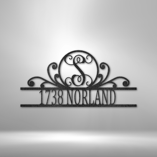 Personalized Metal Address Sign, Last Name Letter Address Sign, Metal Address Sign, Custom Outdoor Monogram Sign, Address Plaque, Housewarming Gift