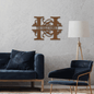 Split Letter Monogram, Family Metal Sign, Custom Metal Name Sign, Personalized Housewarming Gift, Family Name Wall Decor