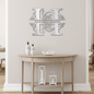 Split Letter Monogram, Family Metal Sign, Custom Metal Name Sign, Personalized Housewarming Gift, Family Name Wall Decor