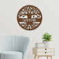 Personalized Tree of Life with Name Metal Sign, Custom Family Name Monogram, Metal Monogram Tree, Metal Wall Sign