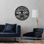 Personalized Tree of Life with Name Metal Sign, Custom Family Name Monogram, Metal Monogram Tree, Metal Wall Sign