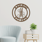 Personalized Family Name Sign With Established Date, Custom Metal Sign, Housewarming Gift, Metal Wall Art, Unique Wall Decor