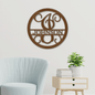 Personalized Family Name Metal Sign, Metal Monogram Sign, Last Name Sign, Custom Metal Name Sign, Wedding Gift, Housewarming Gift