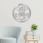 Personalized Family Name Metal Sign, Metal Monogram Sign, Last Name Sign, Custom Metal Name Sign, Wedding Gift, Housewarming Gift
