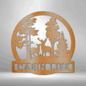 Metal Deer Sign, Hunting Present, Camp Sign, Metal Hunting Cabin Sign, Deer Hunter Gift, Housewarming Gift, Cottage Sign