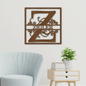 Personalized Metal Name Sign, Metal Monogram Sign, Last Name with Letter Sign, Housewarming Gift, Custom Metal Name Sign