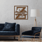 Personalized Metal Name Sign, Metal Monogram Sign, Last Name with Letter Sign, Housewarming Gift, Custom Metal Name Sign