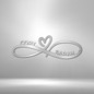Personalized Infinity Monogram, Customized Couples Name Wall Decor, For Wedding, Housewarming, Bridal Shower, Anniversary, Home Sign