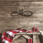 Personalized Infinity Monogram, Customized Couples Name Wall Decor, For Wedding, Housewarming, Bridal Shower, Anniversary, Home Sign