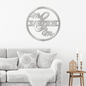 Mr and Mrs Metal Sign, Personalized Last Name Wall Decor, Metal Wall Art, Wedding Gift, Housewarming Gift