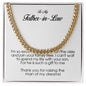 To My Father In Law, Cuban Link Chain