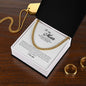 To My Man, Cuban Link Chain, Promise Necklace for Him