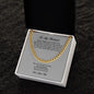 To My Husband, Cuban Link Chain