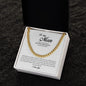 To My Man, Cuban Link Chain, Promise Necklace for Him