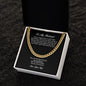 To My Husband "I Gave My Heart To You" Cuban Link Chain
