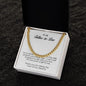 To My Father In Law, Cuban Link Chain