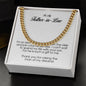 To My Father In Law, Cuban Link Chain