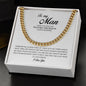 To My Man, Cuban Link Chain, Promise Necklace for Him