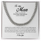 To My Man, Cuban Link Chain, Promise Necklace for Him