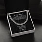 To My Husband "I Gave My Heart To You" Cuban Link Chain