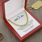 To My Father In Law, Cuban Link Chain
