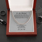 To My Husband, Cuban Link Chain