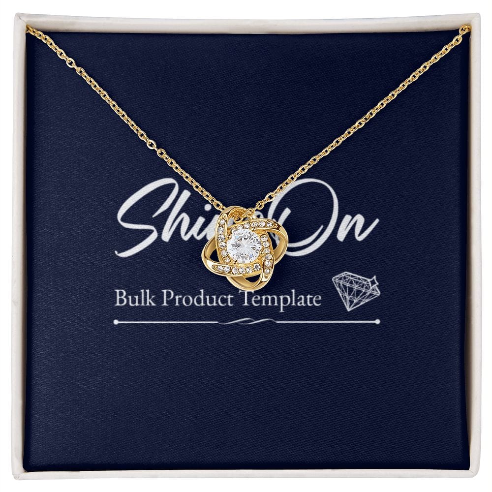 Love Knot Necklace 18K GOLD Template