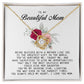 To My Beautiful Mom Love Knot Necklace