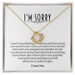 Sorry Gift for Her, Love Knot Necklace