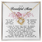 To My Beautiful Mom Love Knot Necklace