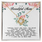To My Beautiful Mom Love Knot Necklace
