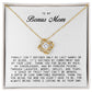 To My Bonus Mom, Love Knot Necklace