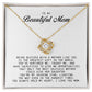 To My Beautiful Mom Love Knot Necklace