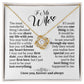 To My Wife Necklace, Anniversary Gift For Wife, Wife Birthday Gift, Gift For Wife, Wife Necklace, Jewelry Message Card For Wife