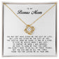 To My Bonus Mom, Love Knot Necklace